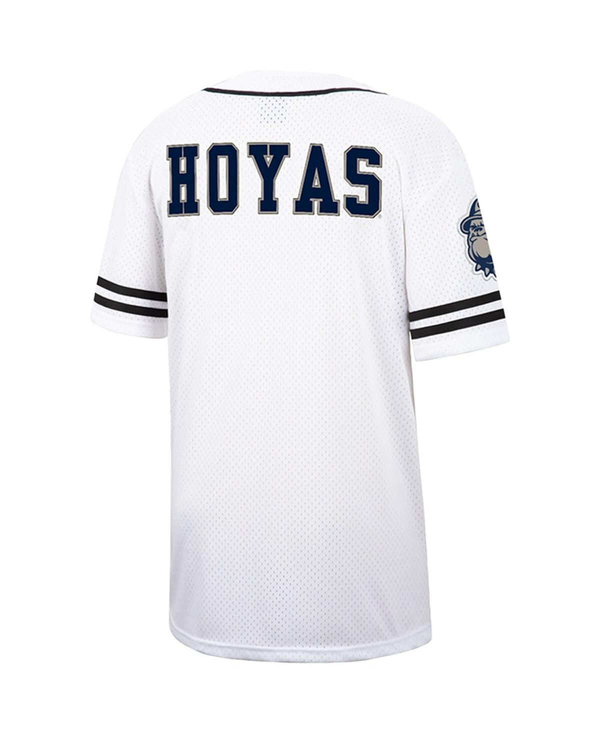 Men's Colosseum Navy Georgetown Hoyas Free Spirited Baseball Jersey - Navy