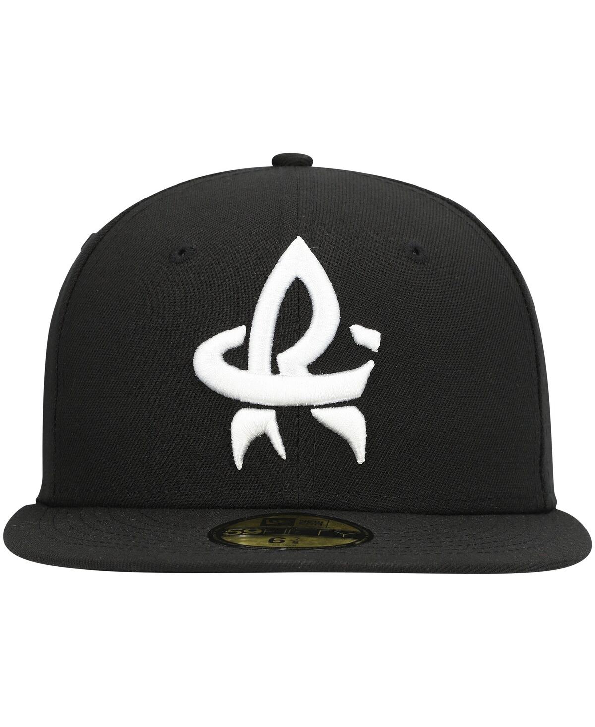 Men's New EraRocket City Trash Pandas Authentic Collection Team Alternate 59FIFTY Fitted Hat - Black