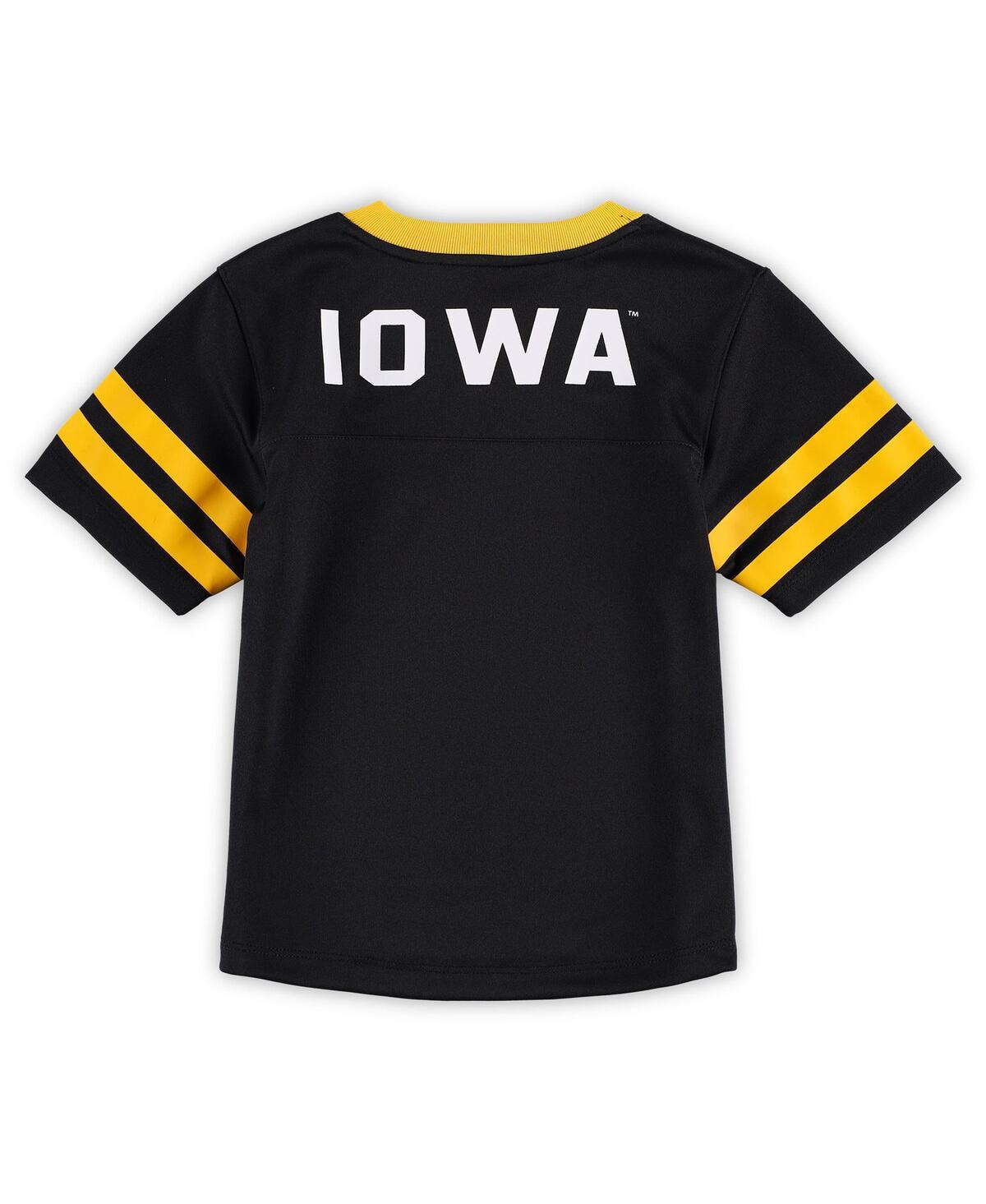 Preschool Boys Gold Iowa Hawkeyes Red Zone Jersey and Pants Set - Gold