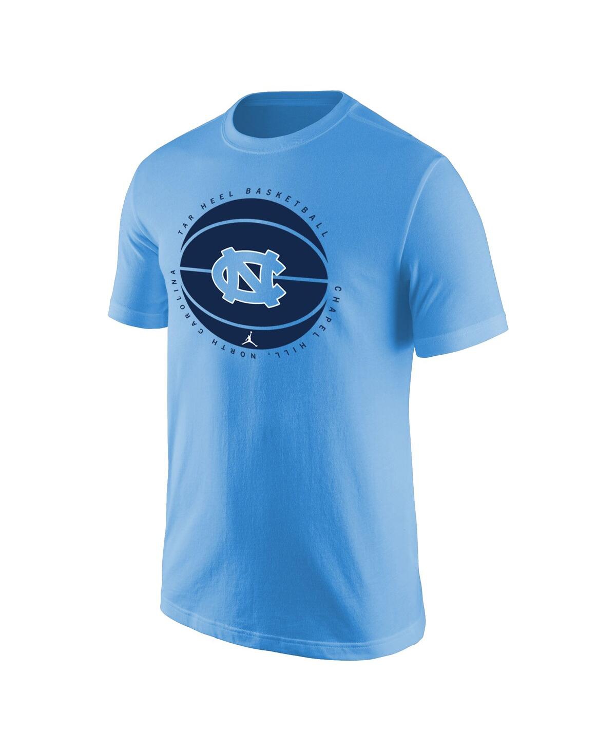 Men's JordanNorth Carolina Tar Heels Basketball Logo T-shirt - Carolina Blue