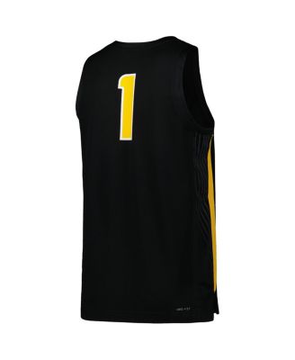 Men's #1 Black Appalachian State Mountaineers Replica Basketball Jersey