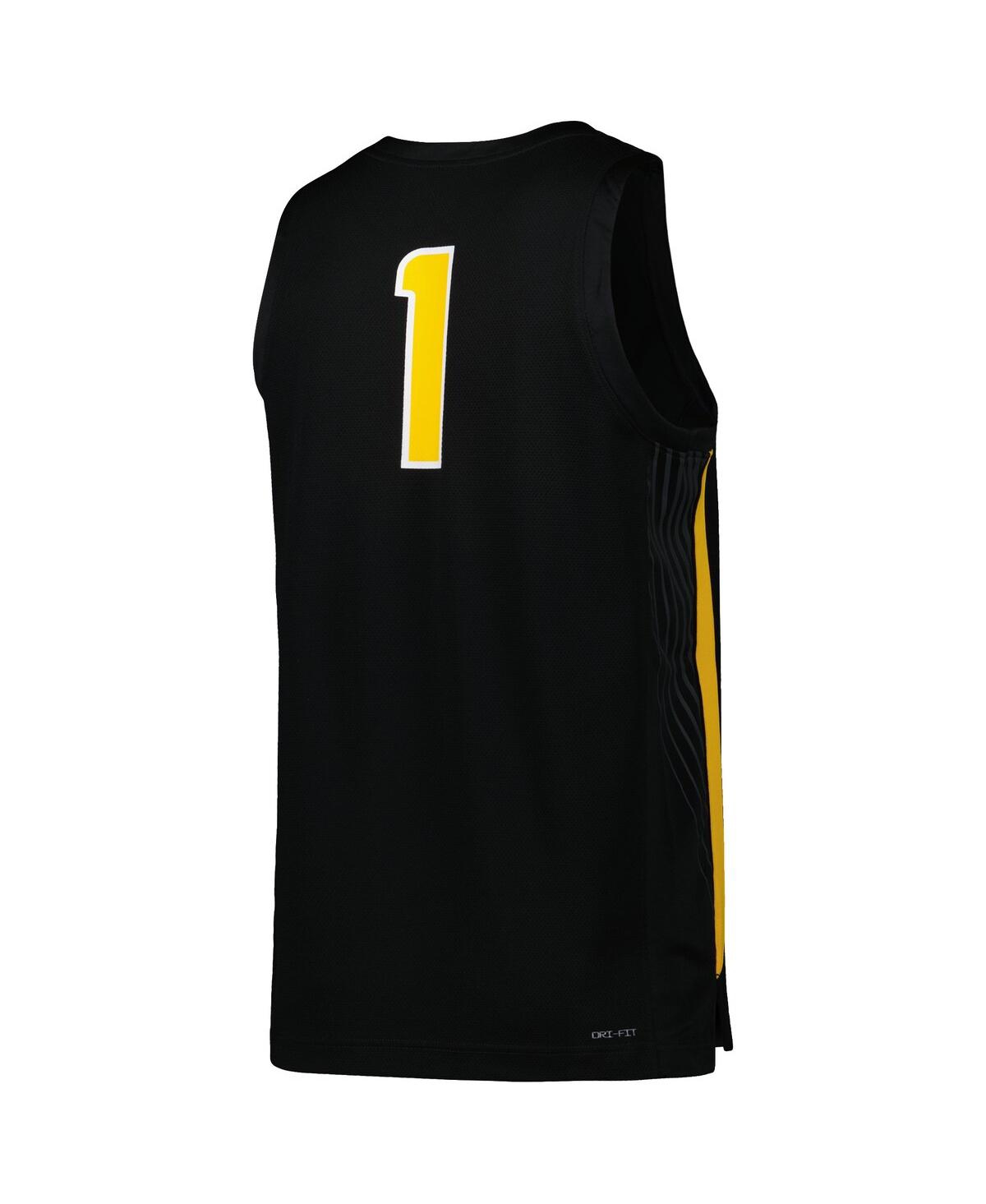 Men's Nike #1Appalachian State Mountaineers Replica Basketball Jersey - Black