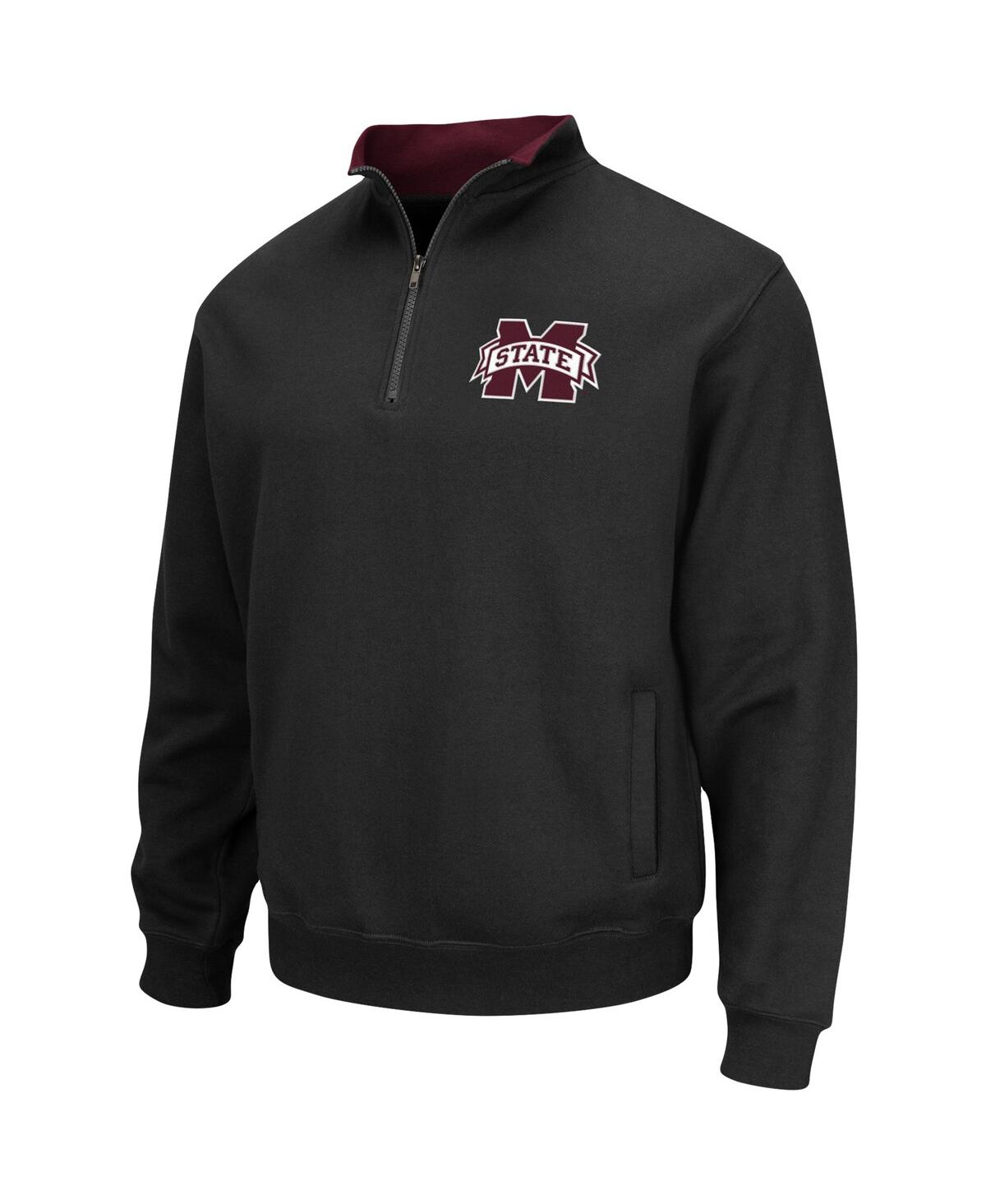 Colosseum Men's  Mississippi State Bulldogs Tortugas Logo Quarter-zip Jacket In Charcoal