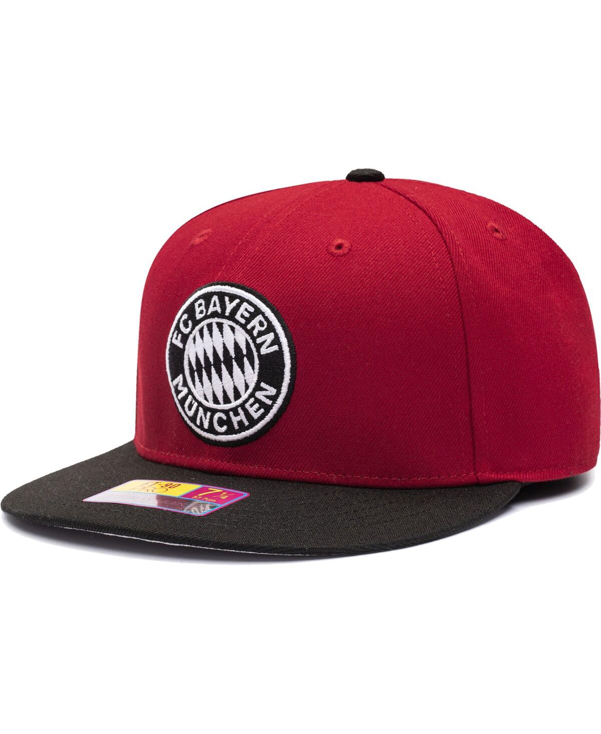 Men's Red, Black Bayern Munich America's Game Fitted Hat - Red, Black