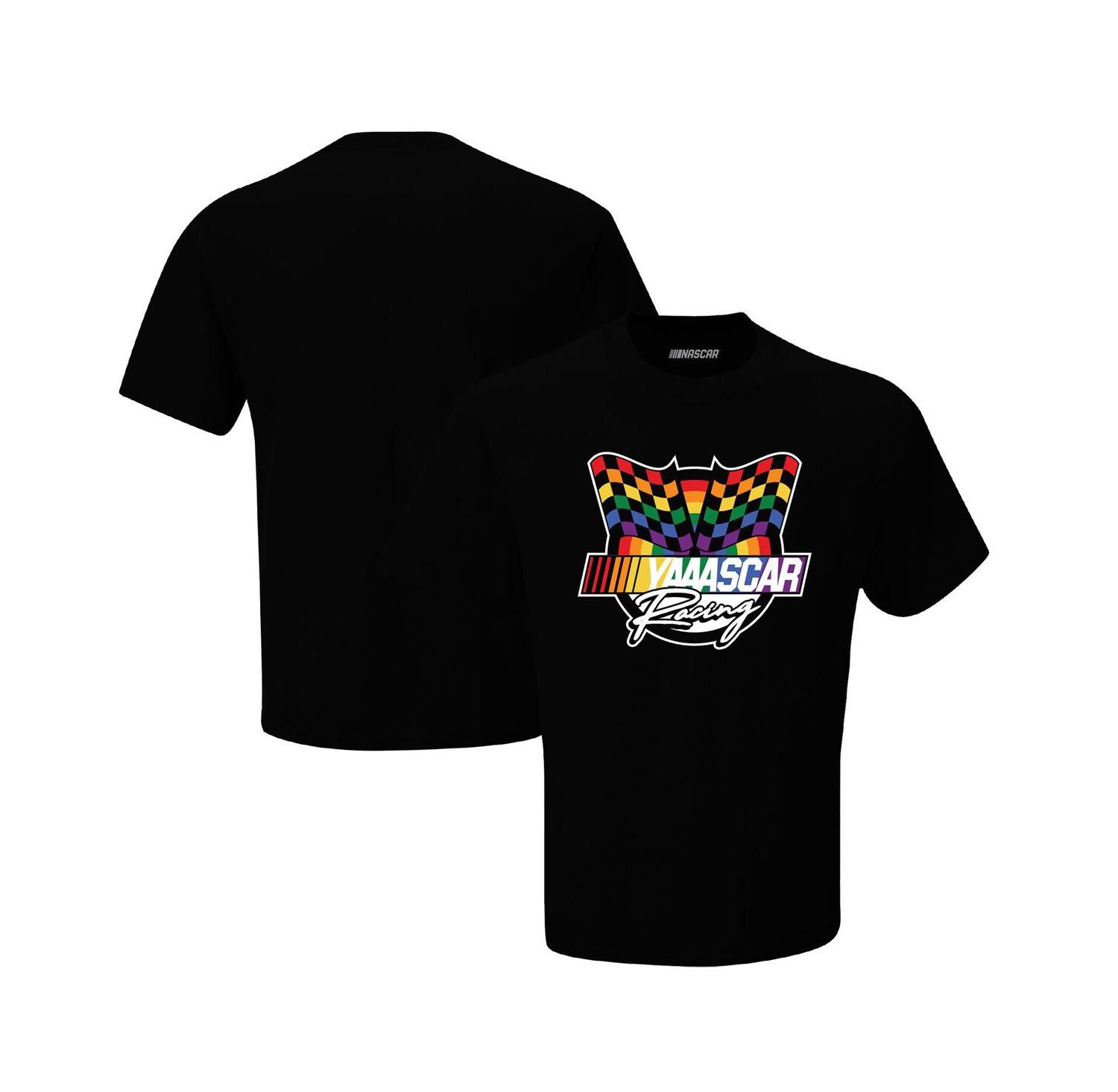 Men's Black NASCAR YAAASCAR T-shirt