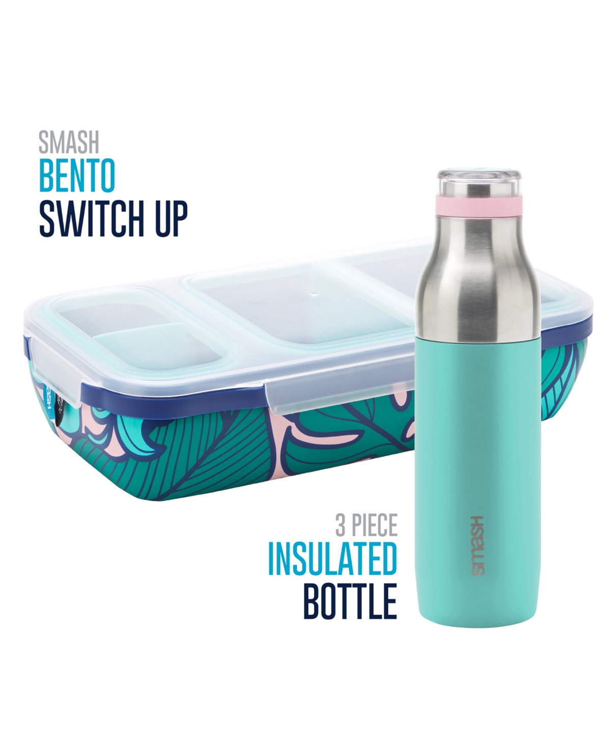 Smash Leak Resistant Lunch 2 Piece Kit In Turquoise