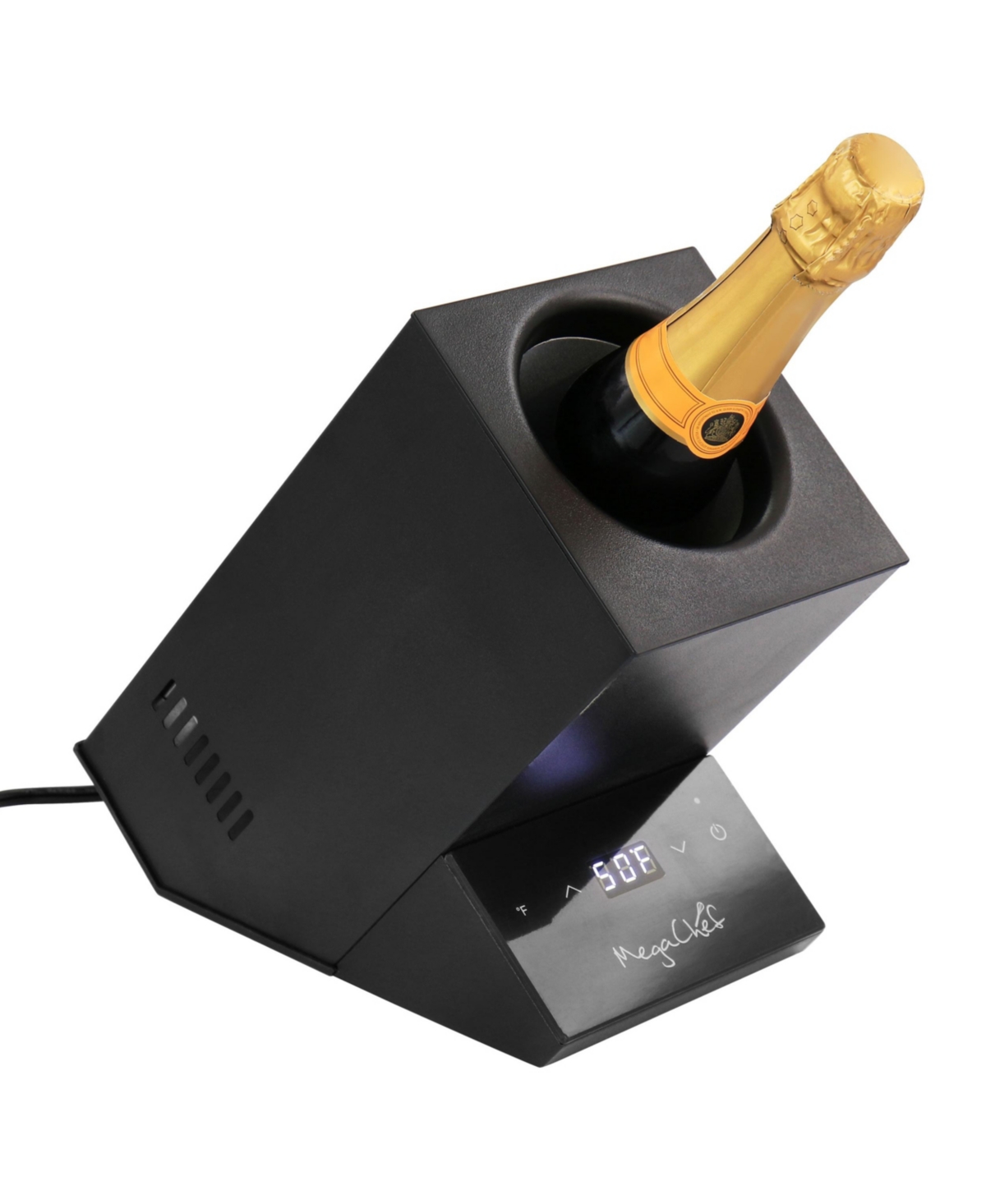 MEGACHEF ELECTRIC WINE CHILLER WITH DIGITAL DISPLAY IN BLACK