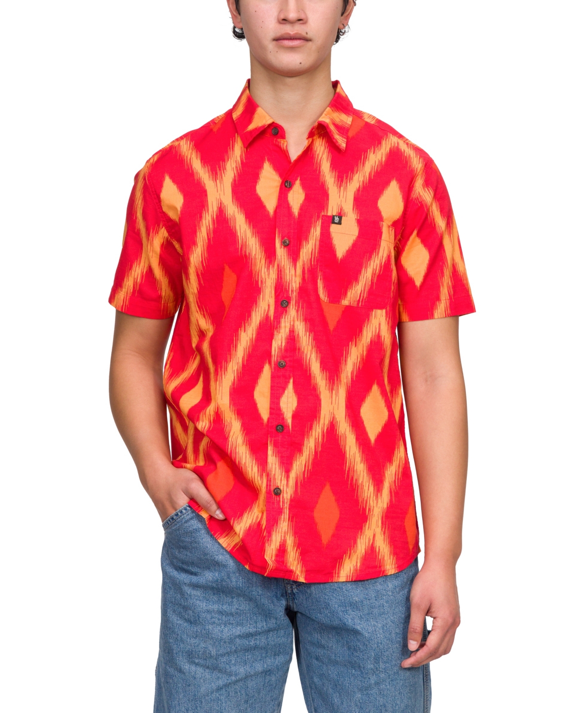 Junk Food Men's Martel Short Sleeve Woven Shirt