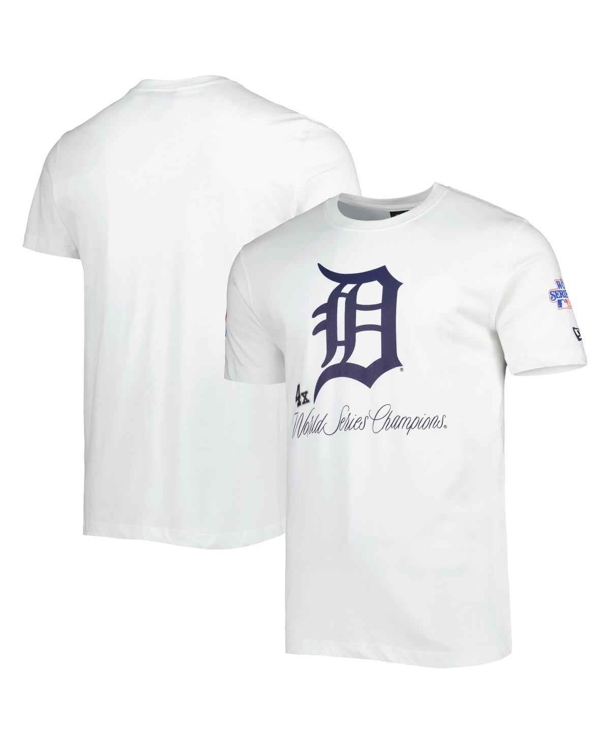 Shop New Era Men's  White Detroit Tigers Historical Championship T-shirt