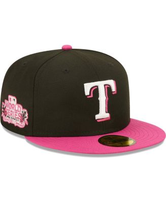 Men's New Era Black, Pink Texas Rangers 2011 World Series Passion ...