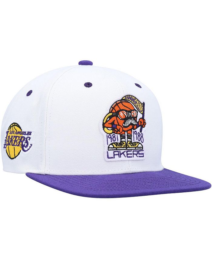 Los Angeles Lakers Winter White White Snapback - Mitchell & Ness