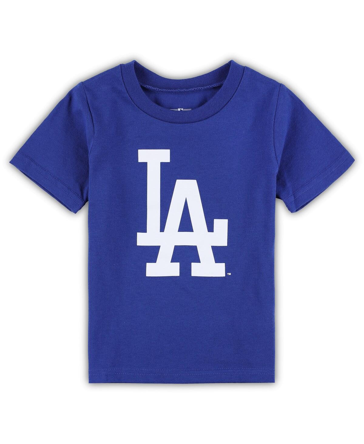 Outerstuff Babies' Infant Boys And Girls Royal Los Angeles Dodgers Team Crew Primary Logo T-shirt