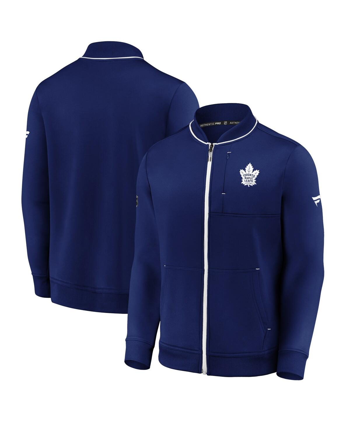 Fanatics Branded Blue Toronto Maple Leafs Authentic Pro Locker Room Full-zip Jacket In Blue