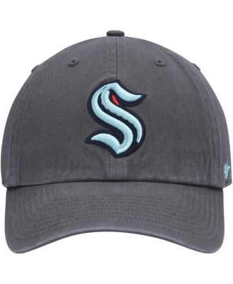 Men's Charcoal Seattle Kraken Clean Up Adjustable Hat