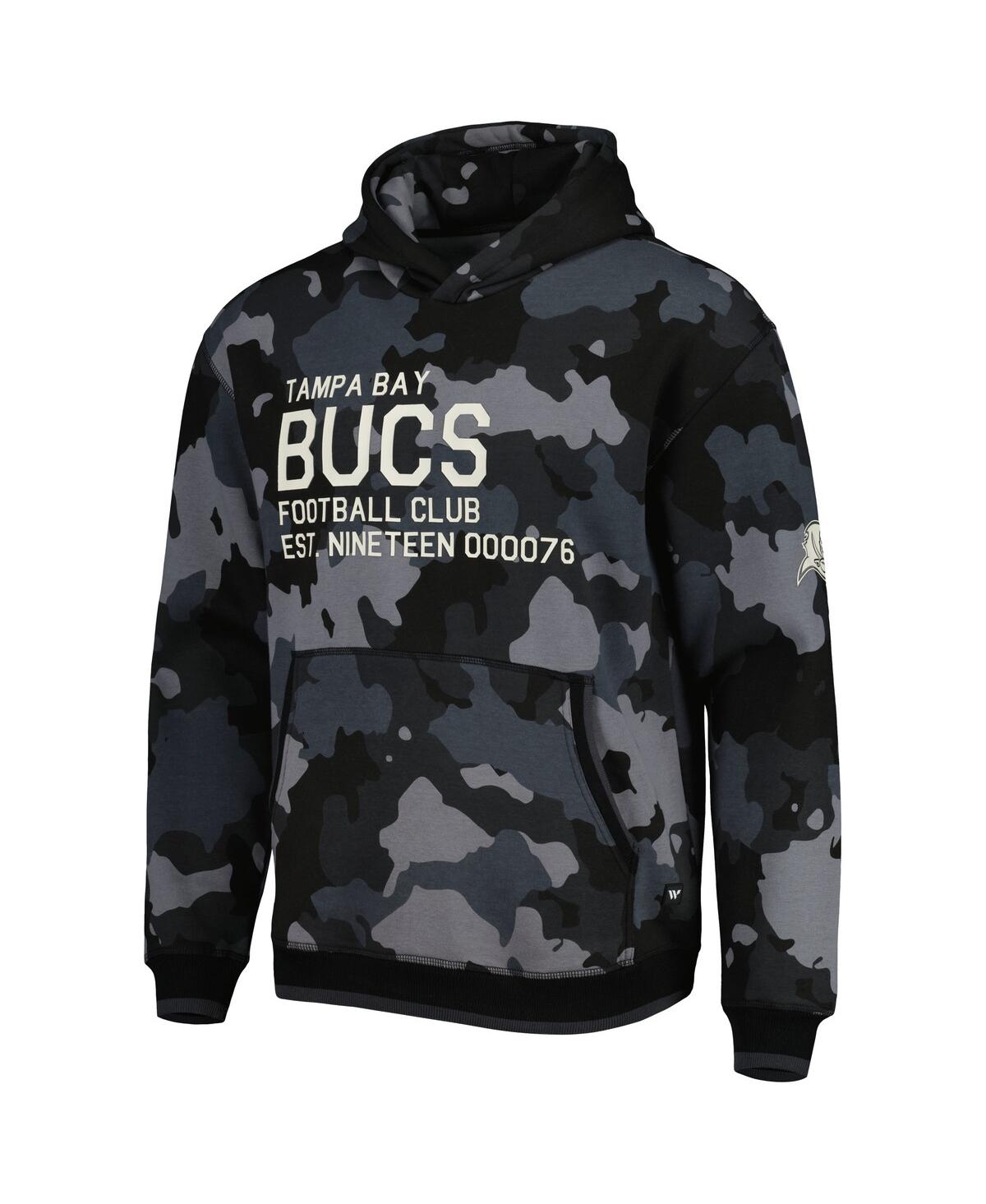 Shop The Wild Collective Men's  Black Tampa Bay Buccaneers Camo Pullover Hoodie