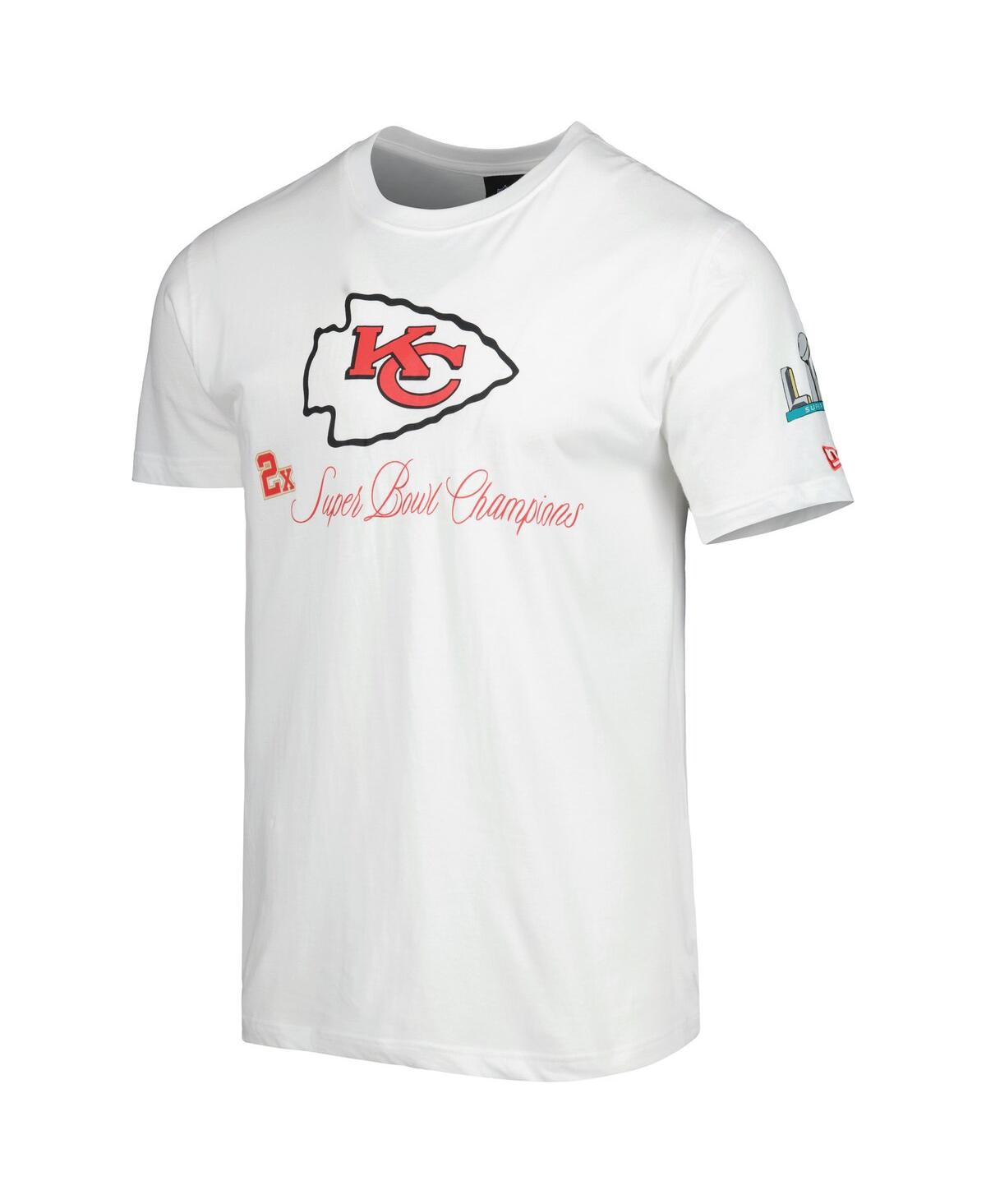 NEW ERA MEN'S NEW ERA WHITE KANSAS CITY CHIEFS HISTORIC CHAMPS T-SHIRT 