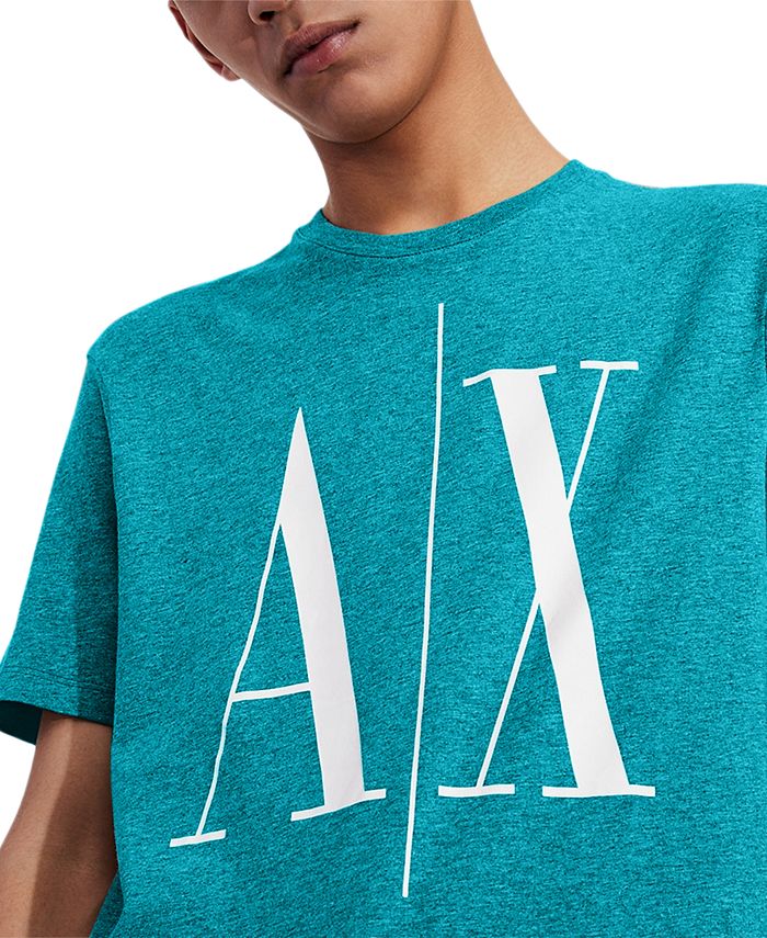 AX Armani Exchange Men's Iconic Logo ShortSleeve Crewneck TShirt Macy's
