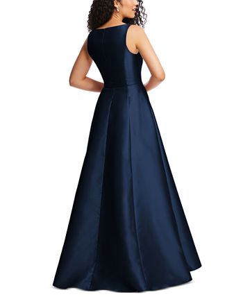 Alfred Sung - Women's Boned-Bodice Square-Neck Evening Gown