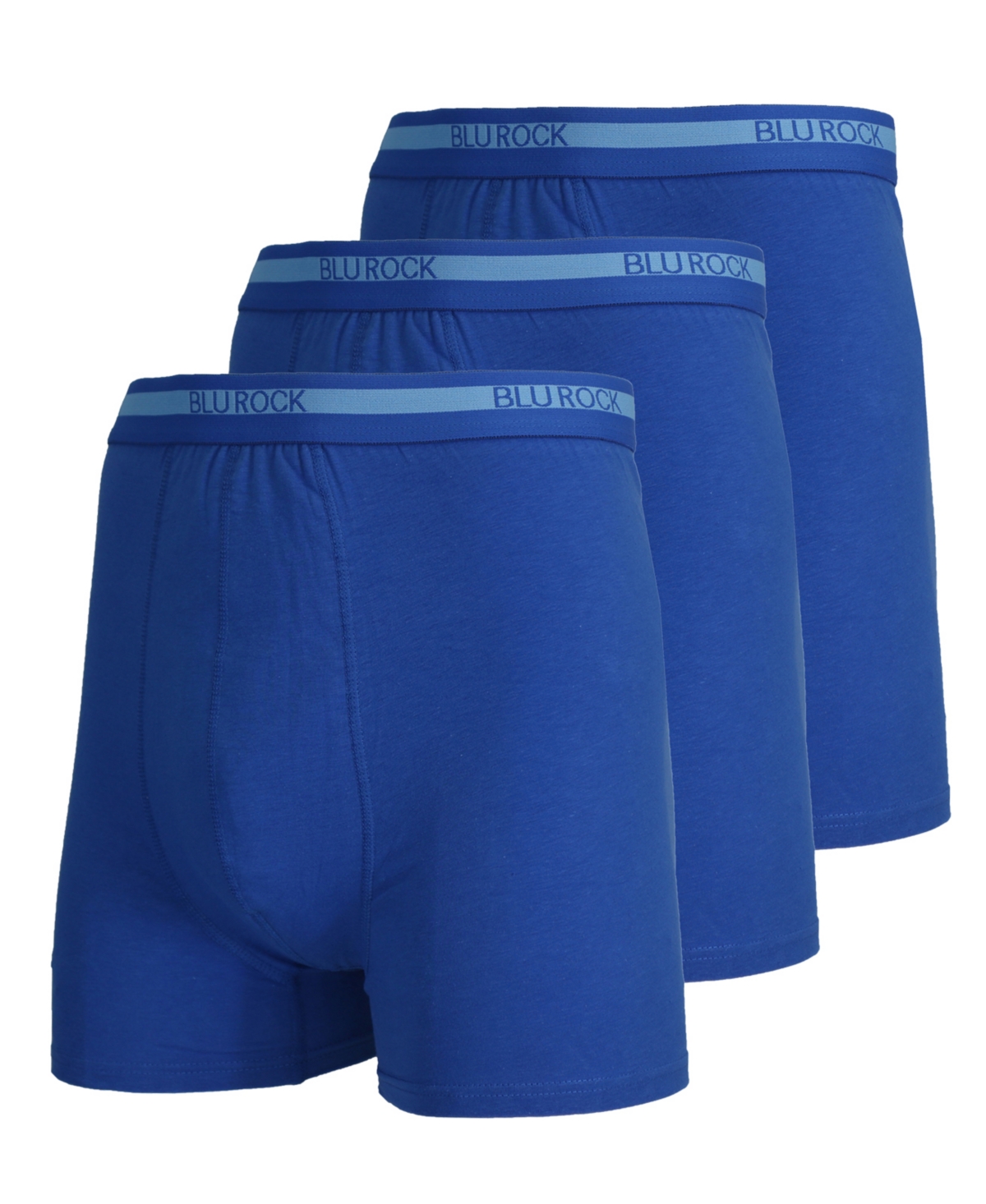 Men's Stretch Cotton Boxer Briefs Underwear, Pack of 3 - Navy