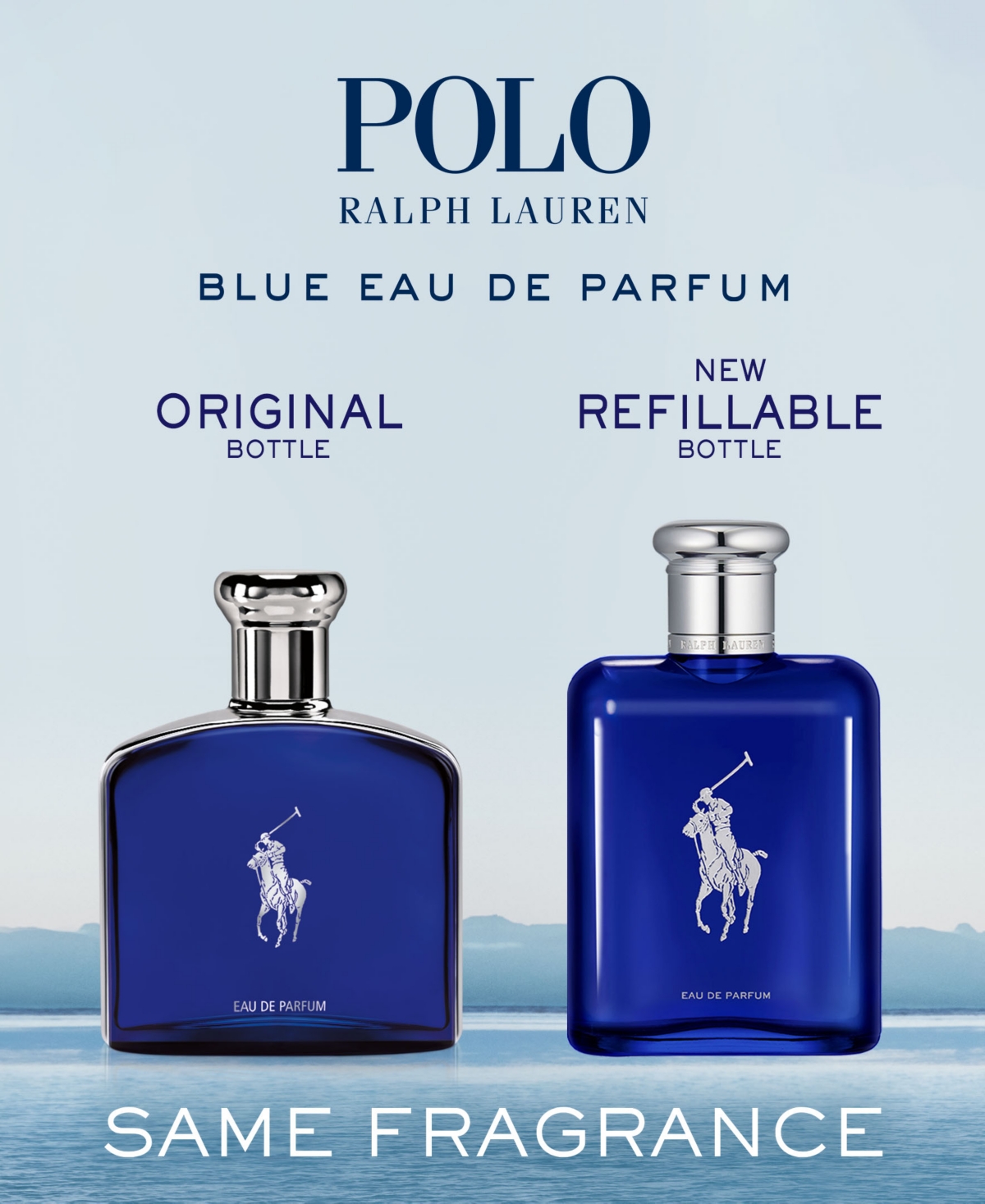 Shop Ralph Lauren Polo Blue Eau De Parfum Men's Spray, 6.7 oz In No Color