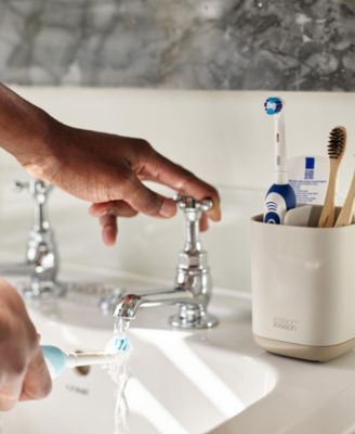 EasyStore Matte Finish Large Toothbrush Caddy