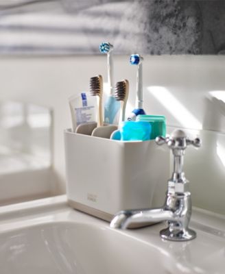 EasyStore Matte Finish Large Toothbrush Caddy