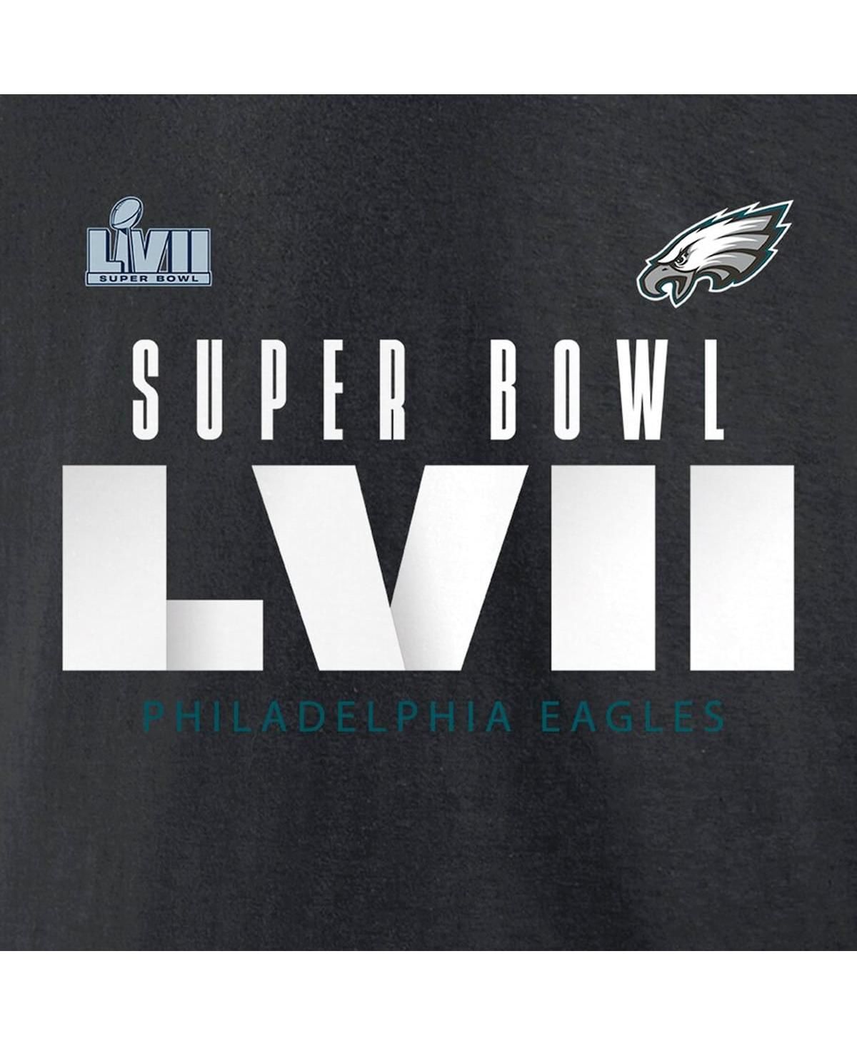 Men's FanaticsPhiladelphia Eagles Super Bowl Lvii Varsity Team Roster Big and Tall T-shirt - Black