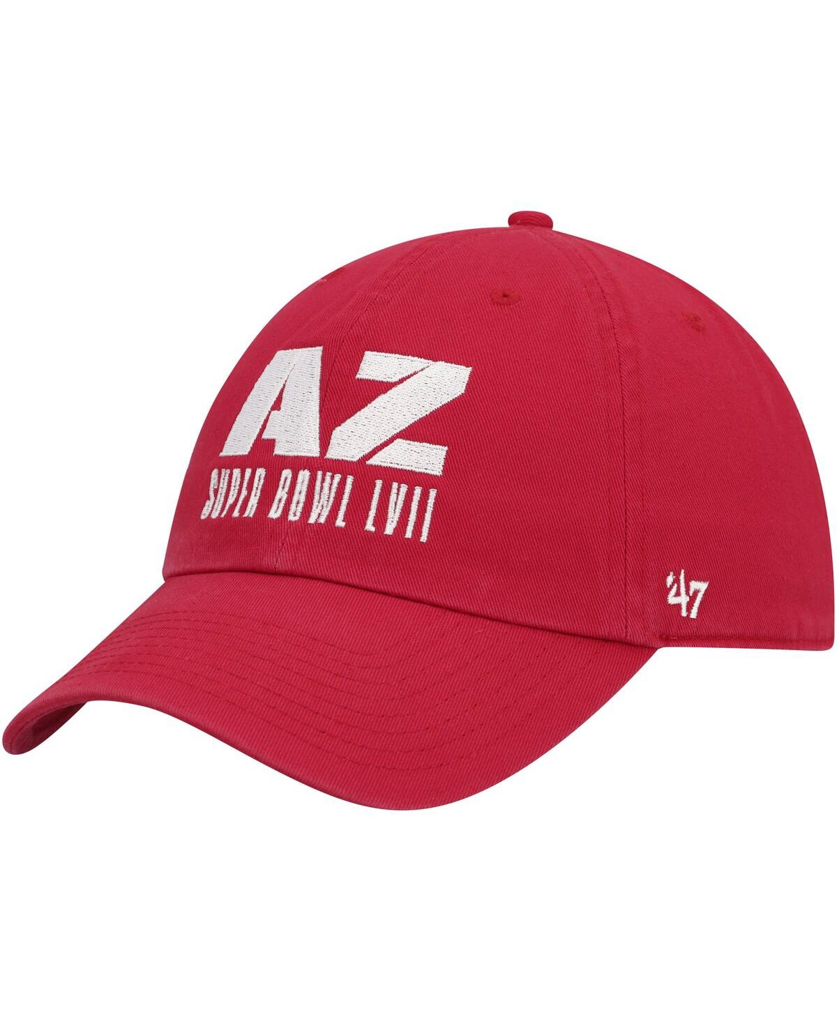 47 Brand Men's ' Red Super Bowl Lvii Script Clean Up Adjustable Hat In Red