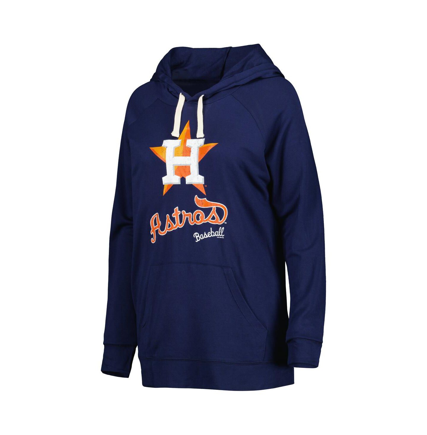 Женское худи Touch Navy Houston Astros Pre-Game Raglan Pullover — фото 3
