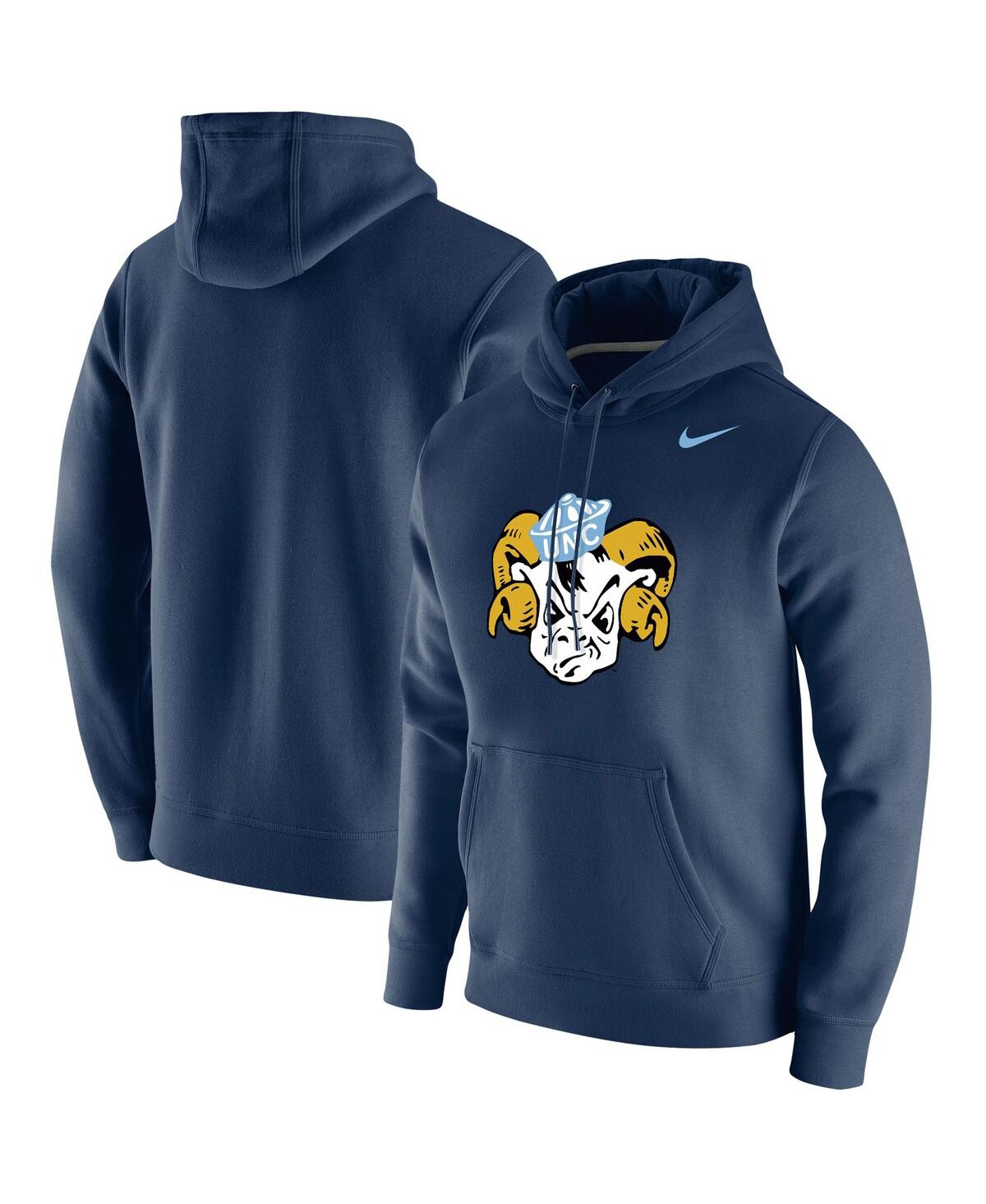 Men's NikeNorth Carolina Tar Heels Vintage-Like School Logo Pullover Hoodie - Navy
