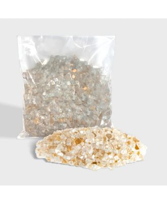 Fire Pit Fire Glass Tempered Glass Rocks for Fireplace Accessories