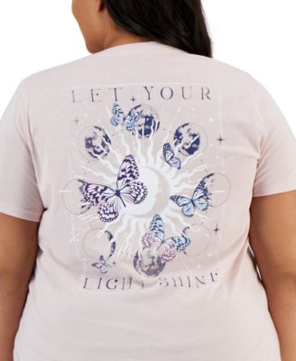 Rebellious One - Plus Size Butterfly Celeste Graphic T-Shirt