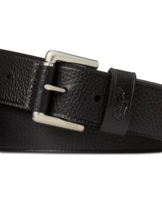 Men's Signature Pony Leather Belt