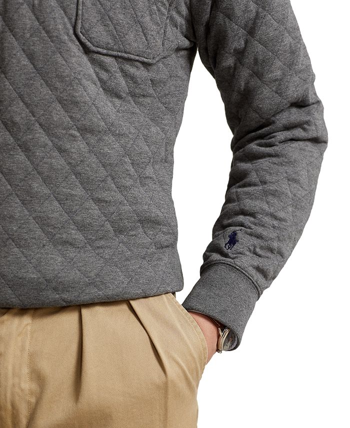 Polo Ralph Lauren Men's Big & Tall Quilted Luxury Jersey Pullover Macy's