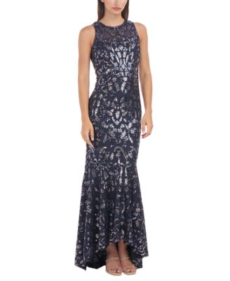 JS Collections - Women's Sloane Sequin-Covered Halter-Style Gown