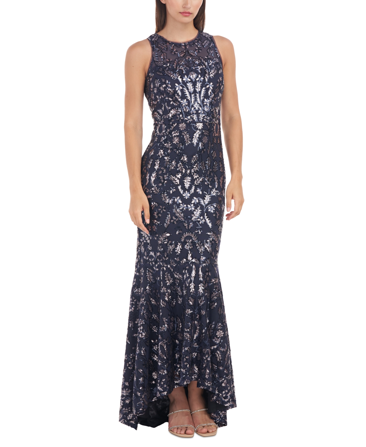 Js Collections Women's Sloane Sequin-Covered Halter-Style Gown