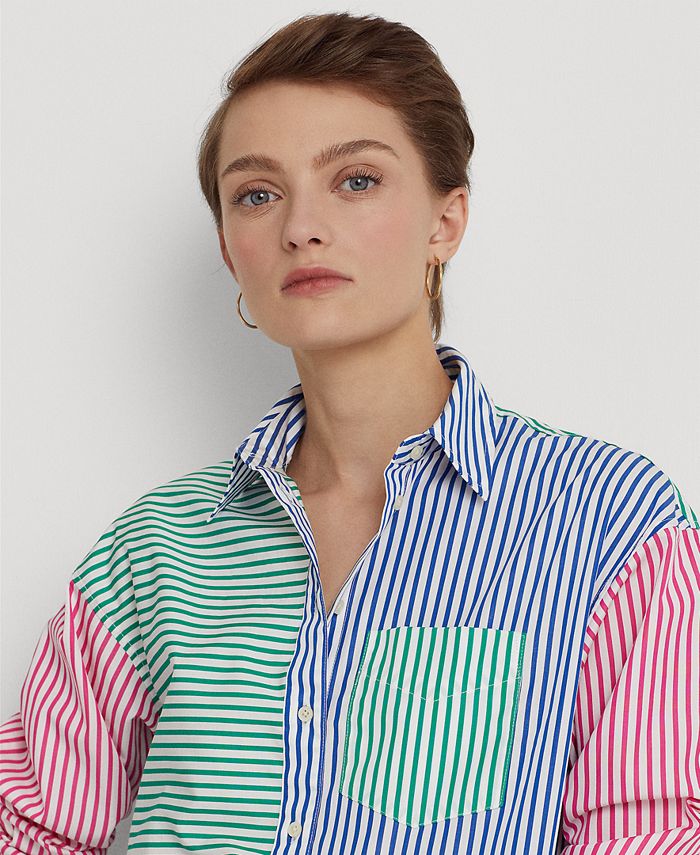 Broadcloth Striped Shirt(LADIES)