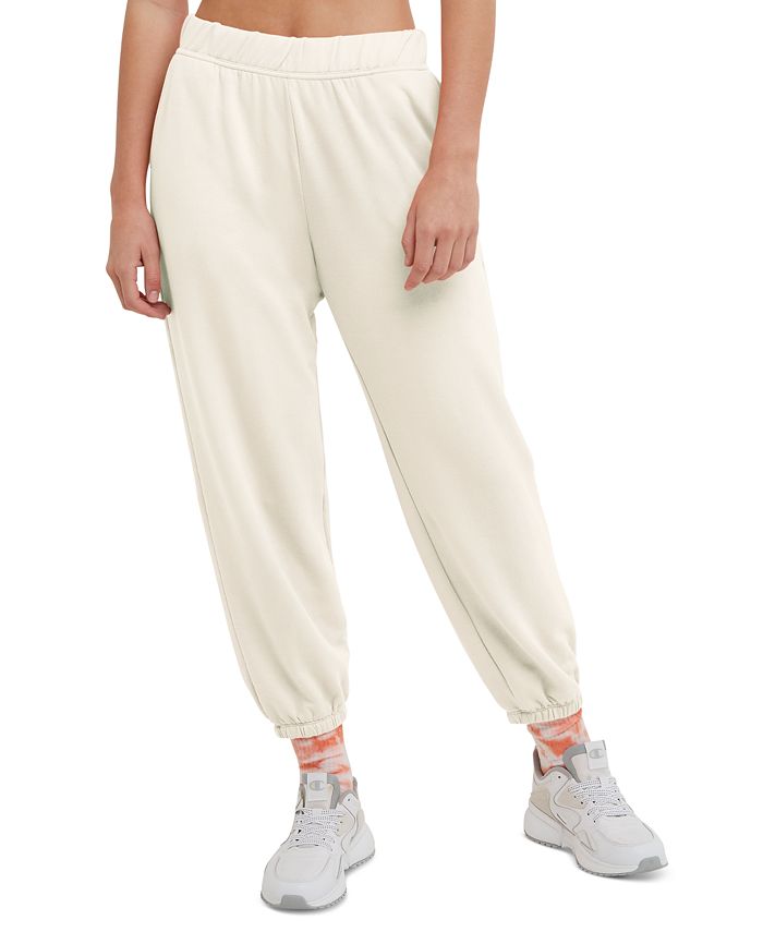 Blush Fleeced Lined Ruched Ankle Joggers