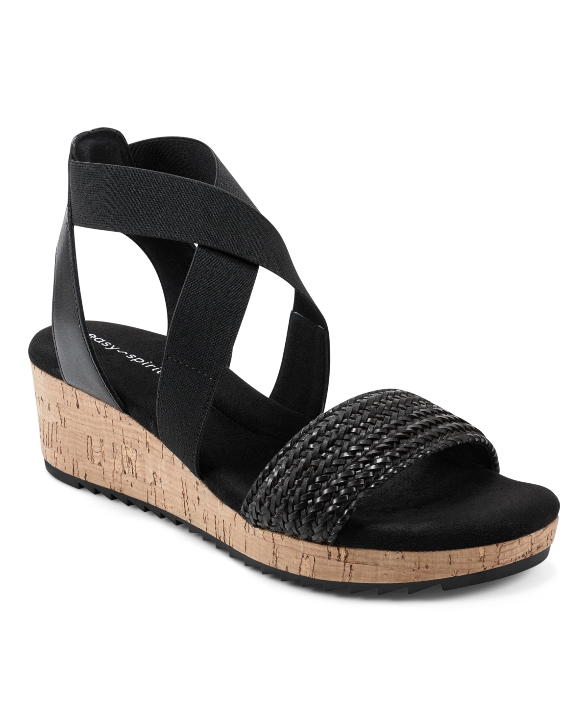 Easy Spirit Women's Lorena Casual Strappy Wedge Sandals Women's Shoes