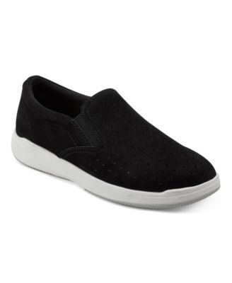 Fashion macy's black slip on sneakers