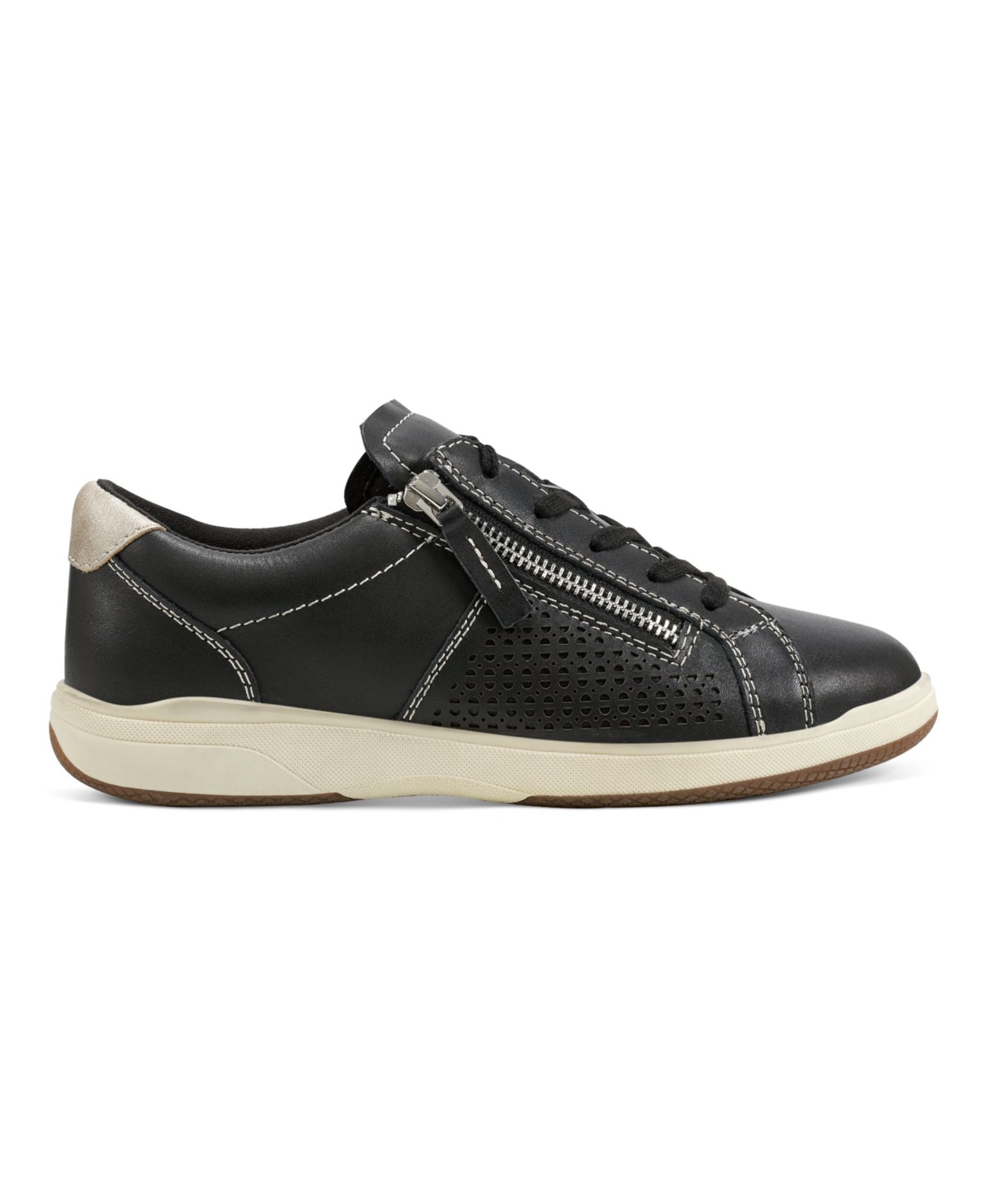 Women's Netta Side Zip Lace-Up Sneakers
