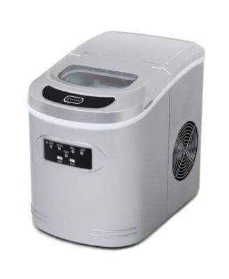 Compact Portable Ice Maker 27 lb capacity - Metallic Silver