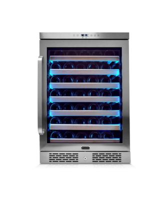 Spectrum Lightshow 54 Bottle Stainless Steel 24 inch Refrigerator