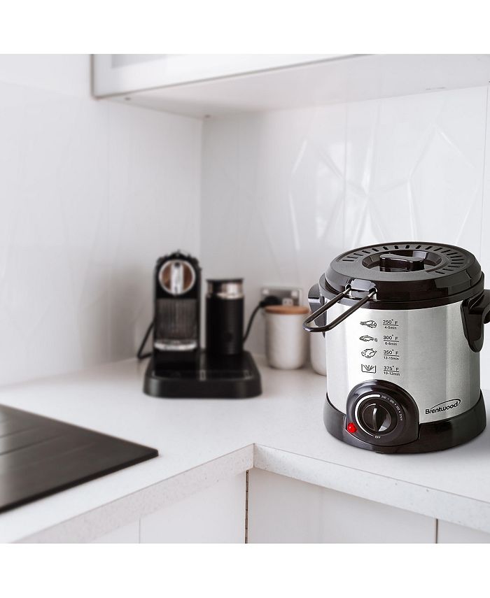 Brentwood Appliances Brentwood 1 Liter Electric Deep Fryer in Stainless