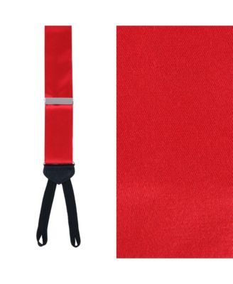 Men's Sutton Solid Color Silk Formal Suspenders | Y-Back, Adjustable Braces