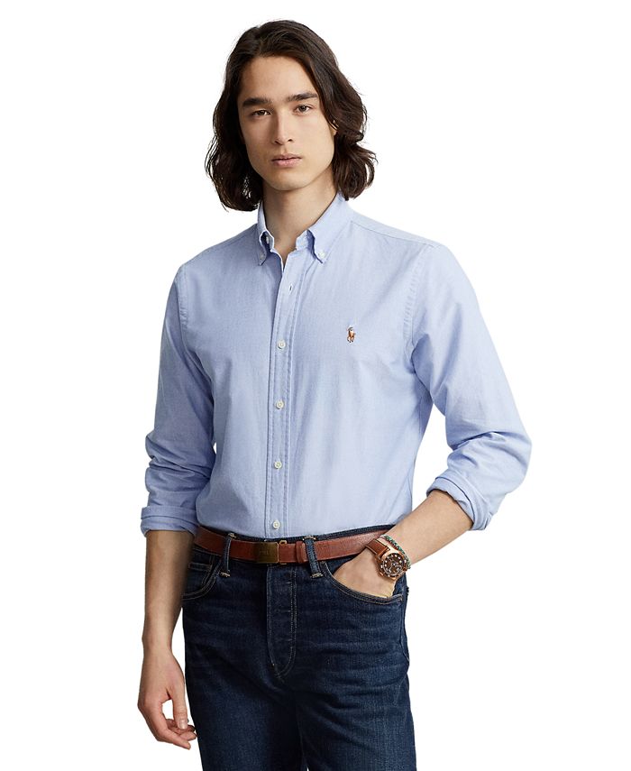 Polo Ralph Lauren Men's Classic Fit Long Sleeve Oxford Shirt & Reviews ...