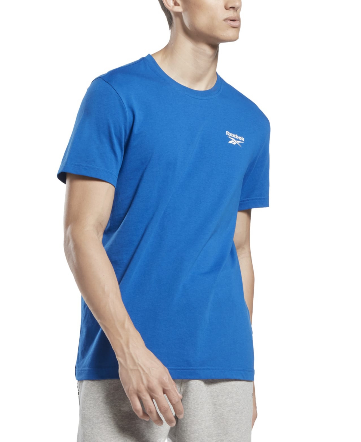 Shop Reebok Men's Identity Classic Logo Graphic T-shirt In Vector Blue