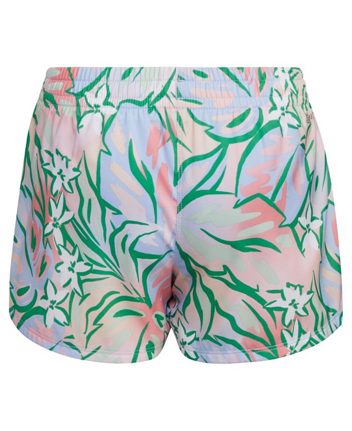 adidas Big Girls Abstract Swirl Active Shorts- Extended Sizing - Macy's