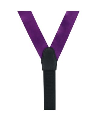 Men's Sutton Solid Color Silk Formal Suspenders | Y-Back, Adjustable Braces