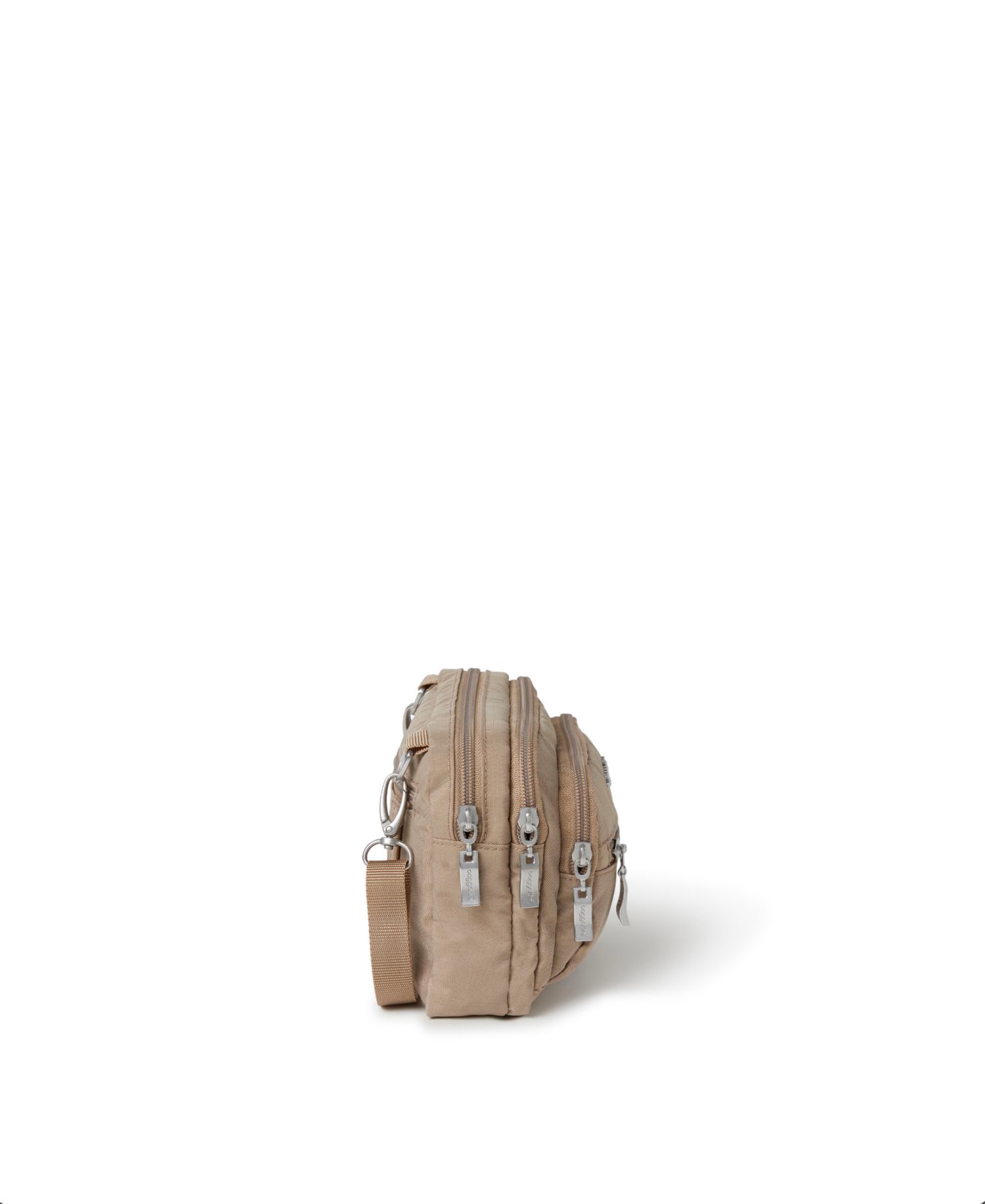 Triple Zip Small Crossbody Handbag